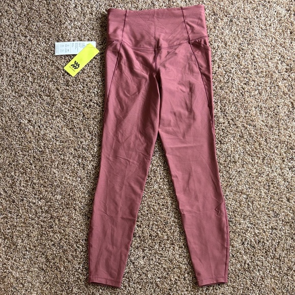 All in Motion Brown Effortless Support High Rise 7/8 Leggings Size XS - Picture 1 of 8